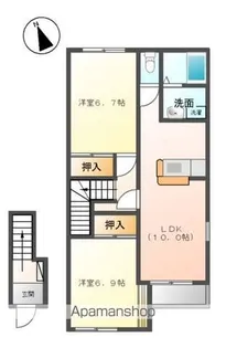 オーガスタ新白河【2階】の間取り