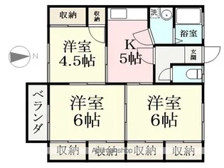 フラワーハイツ西岡【105号室】の間取り
