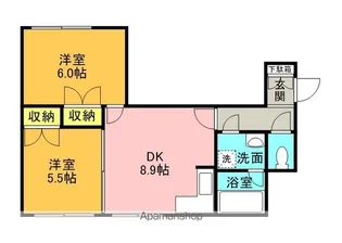 エスペランダ新札幌【202号室】の間取り