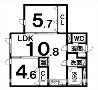 LAPEL241A【212号室】の間取り
