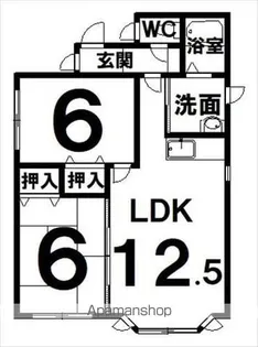 ロブ・ノール【2階】の間取り