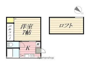セントラルコート天神Ⅱ【1階】の間取り