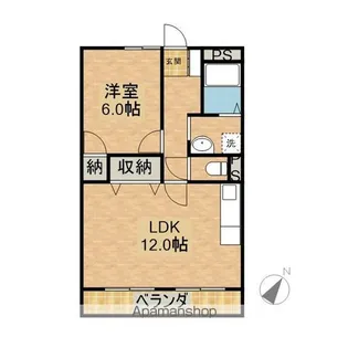 フォーテューナ【202号室】の間取り