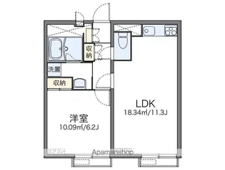 レオパレススペーシア東池袋【3階】の間取り