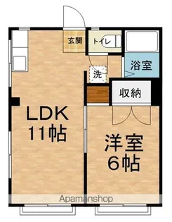 ヴィラ横田【302号室】の間取り