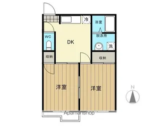 ラプラスエスペランスB【203号室】の間取り