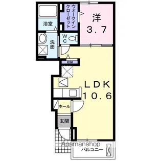 スターライズ可部南【1階】の間取り