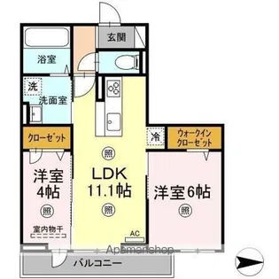 蓮ーRENー【3階】の間取り