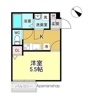 FLEUR SーKASHIWA【1階】の間取り