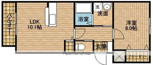 ルリオン初生【3階】の間取り