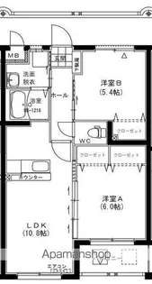 グランツキャビン【103号室】の間取り