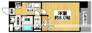 グランジュテ住吉【4階】の間取り