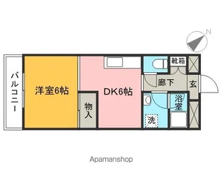セントラル入間【6階】の間取り