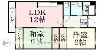 アーバンライフ米松【303号室】の間取り