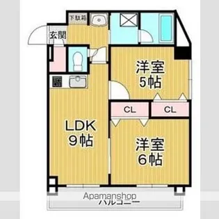アクアトピア麻生【5階】の間取り