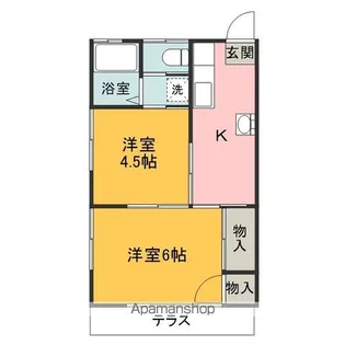 2Kの間取り画像