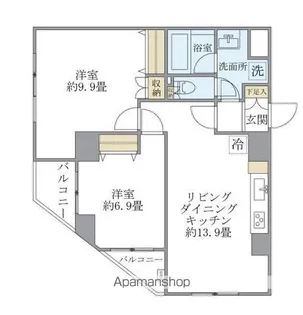 ISM石神井公園【4階】の間取り