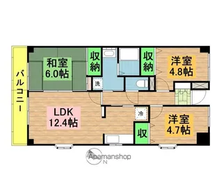 シャンヴェール柏【7階】の間取り