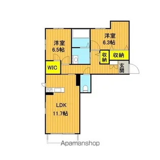 アルバ・グランデ【1階】の間取り