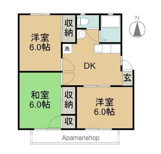 塩入ハイツ【1階】の間取り