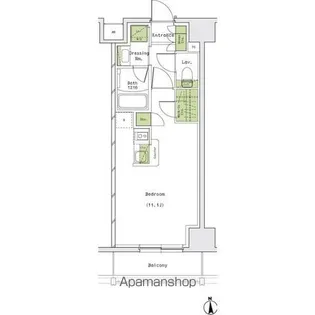 ザ・パークハビオ名古屋松原【12階】の間取り
