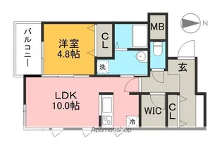 LEGARE(レガーレ)【2階】の間取り