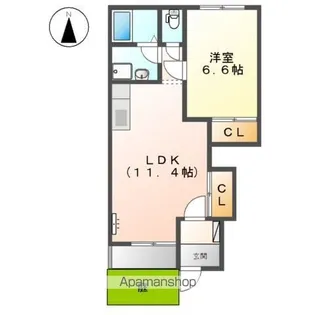 ルミエール【1階】の間取り