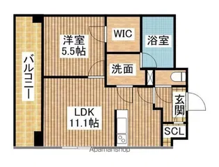 オクト川端町【8階】の間取り