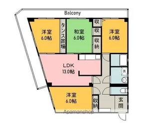 セントラル古江【3階】の間取り