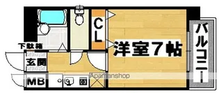 ルミエール長居【404号室】の間取り