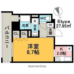 RJRプレシア吉塚駅前【10階】の間取り