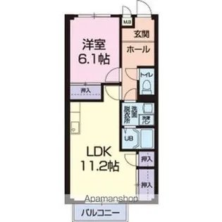 FINE STAYⅡ【105号室】の間取り
