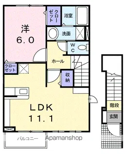 ジェントリー【2階】の間取り