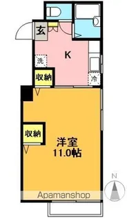 オークヒル【205号室】の間取り