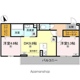 エレガンスビュー【3階】の間取り
