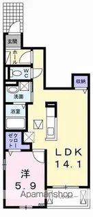ピエール ヴィラージュ【1階】の間取り