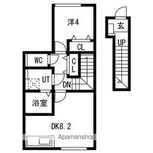 とってもたのし荘【2階】の間取り