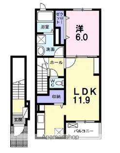 コンフォールつかさ D【2階】の間取り