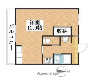 塙マンション【202号室】の間取り