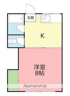 清水コーポⅢ【1階】の間取り