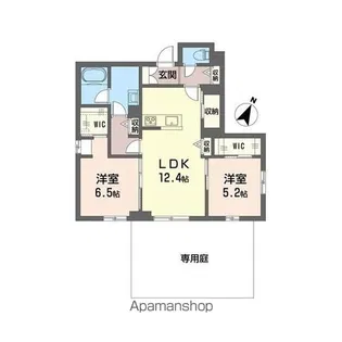 グラン テール【101号室号室】の間取り