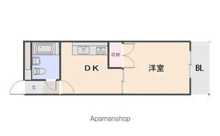ダイアパレス鳴門【702号室】の間取り