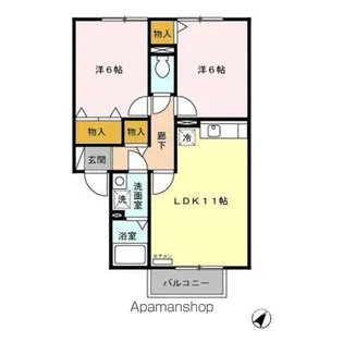 グランバルク A【2階】の間取り