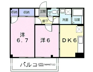 サウスヴィラ【2階】の間取り