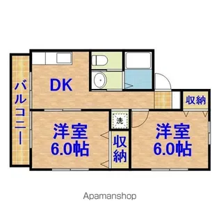 コーポ樹【1階】の間取り