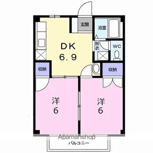 グリーンハイツ【1階】の間取り