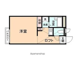コンフォールTAGAMI A棟【104号室】の間取り