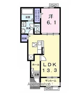 プリムラ【1階】の間取り