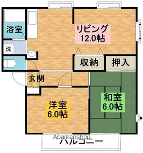 サンビレッジコニシ【1階】の間取り