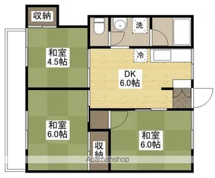 クツナイビル【3階】の間取り